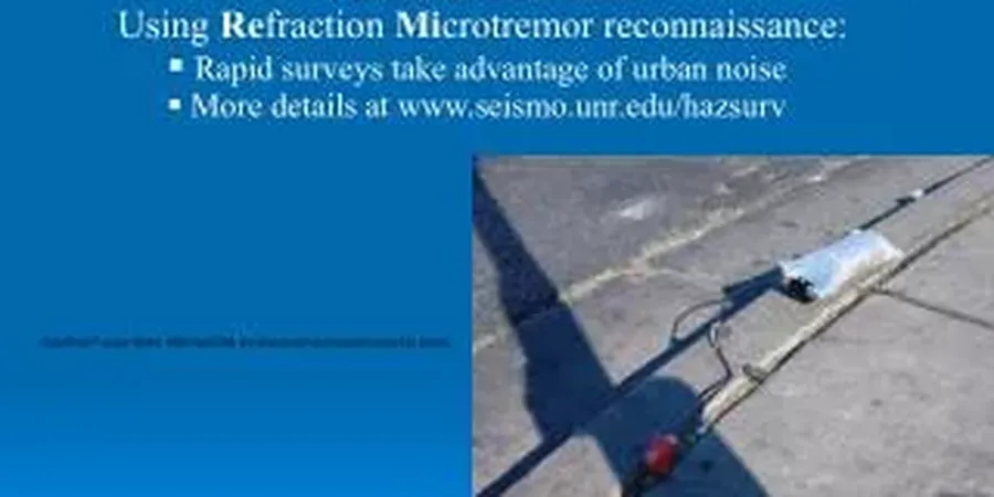 Imagen ilustrativa de Microzonificacion sismica en San Sebastian